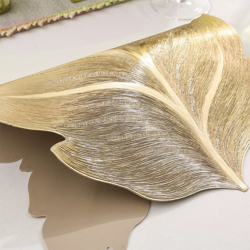 BowLift | Gold Leaf Luxury Placemat – 3D Elegant Table Mat made of PVC