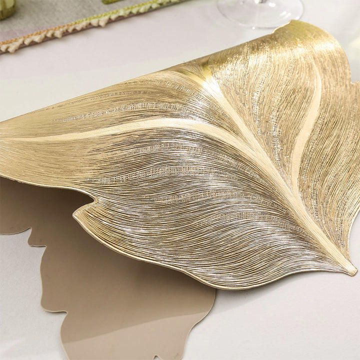 Gold Leaf Luxury Placemat – 3D Elegant Table Mat made of PVC | Bowlift