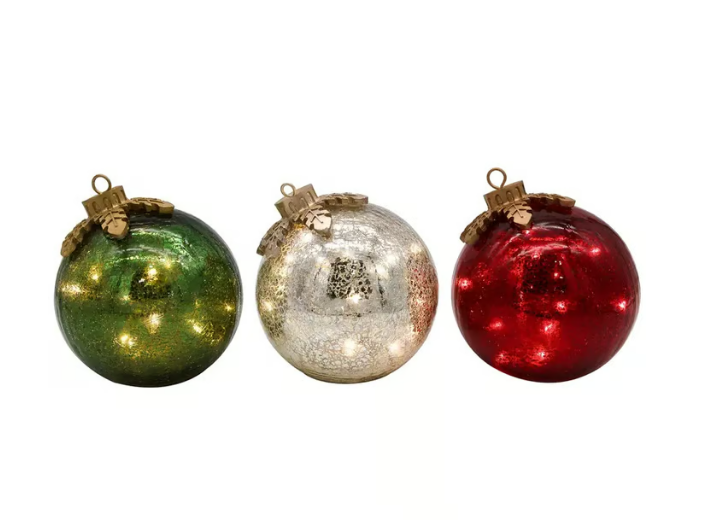 BowLift | GlowSphere LED Christmas Ball – Warm Ambient Lighting with Timer Function