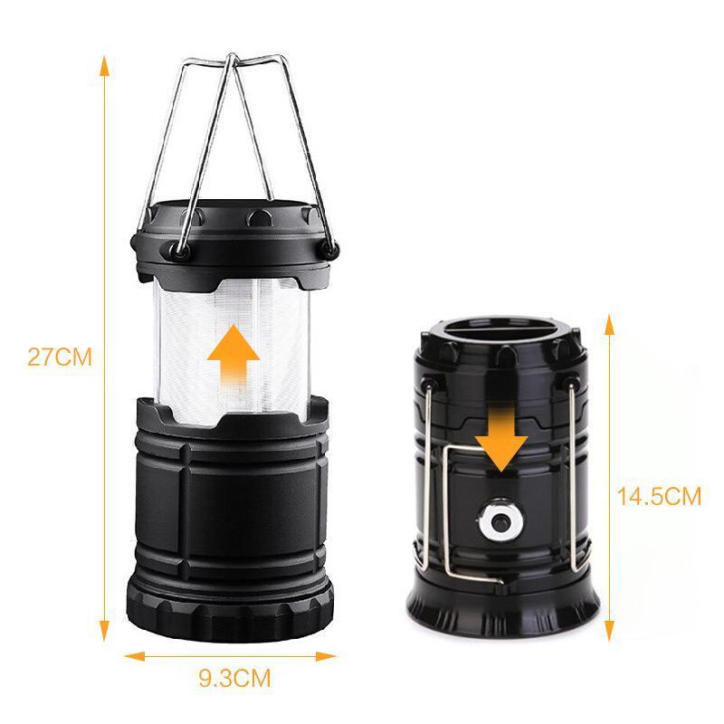3-in-1 LED camping lantern with flickering flame | Bowlift