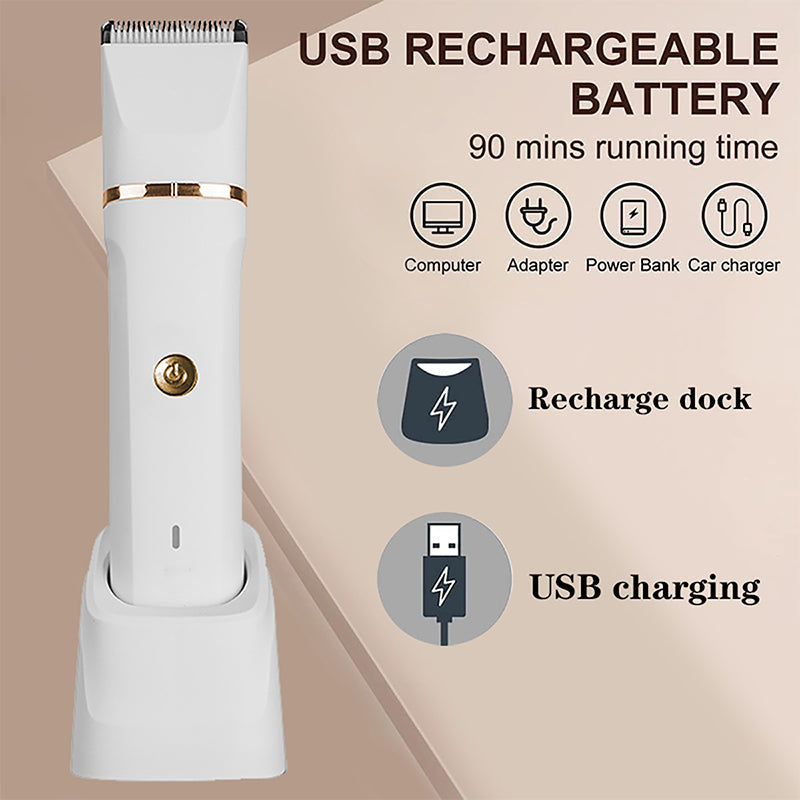 3-in-1 Electric Beard Trimmer with Charging Station | Bowlift
