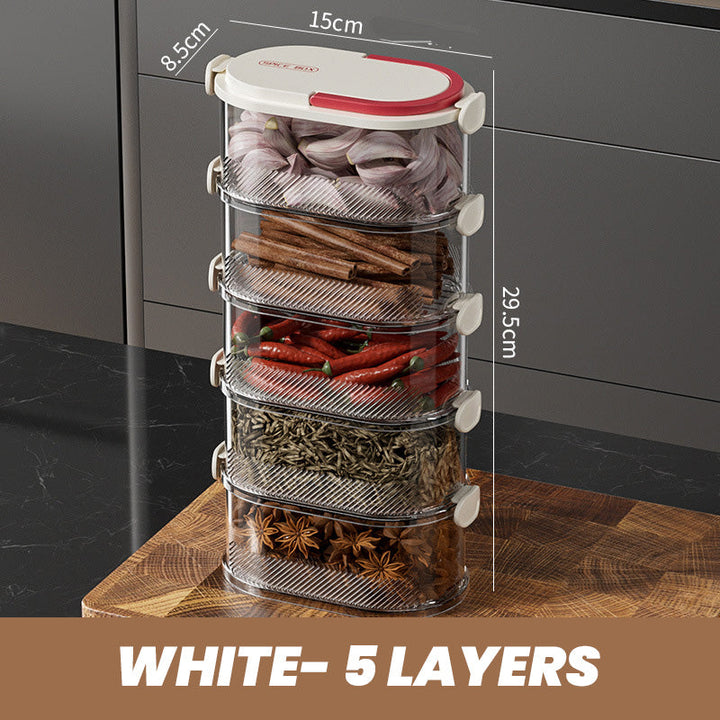 AromaNest — No more chaos, spice-fresh order at the press of a button | Bowlift