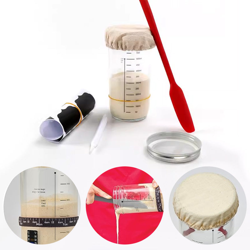 CraftRise Sourdough Starter Kit — Finally master perfect sourdough effortlessly and craft handmade breads worry-free! | Bowlift