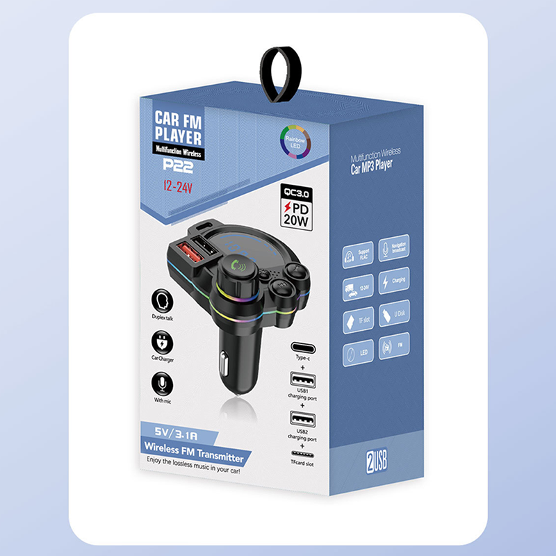 Car FM Transmitter Bluetooth 5.3 Dual-USB | Bowlift