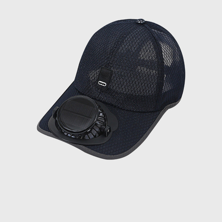 Breathable Sun Hat Baseball Cap with Built-in Solar Cooling Fan | Bowlift