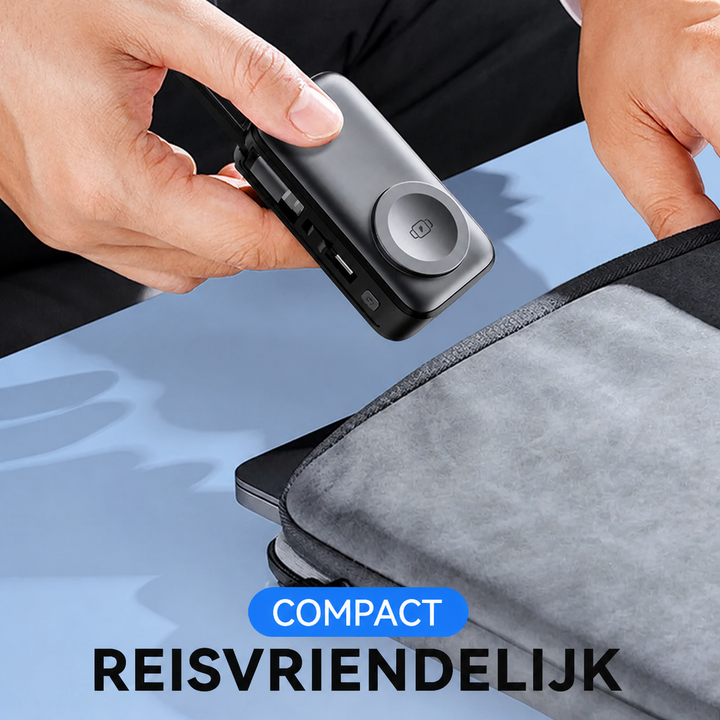Magnetic 3-in-1 Powerbank with wireless charging | Bowlift
