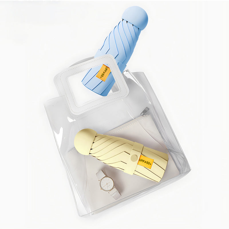 Capsule pocket umbrella with sun protection | Bowlift