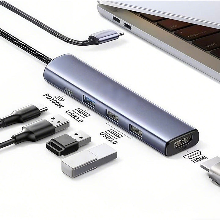 5-in-1 USB-C Hub with 4K HDMI output | Bowlift