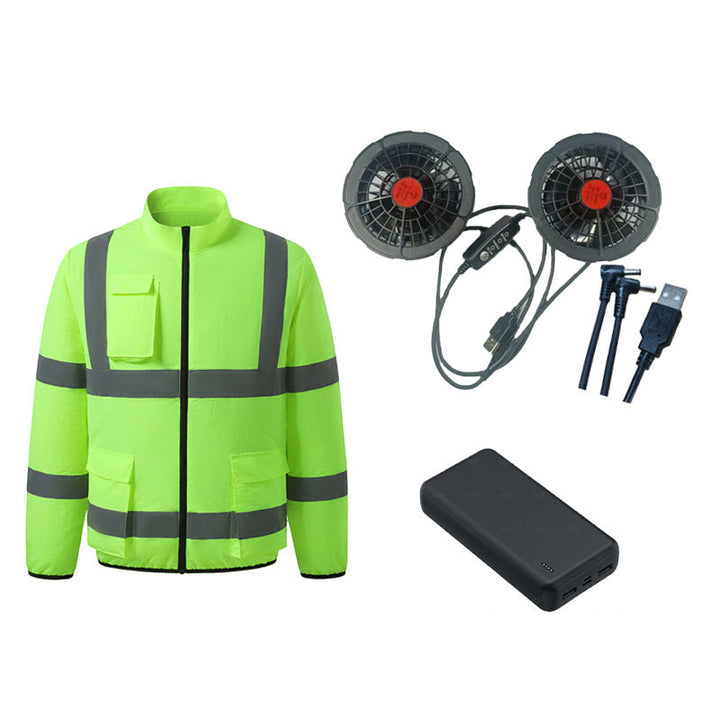 Cooling vest with fans & reflective stripes | Bowlift
