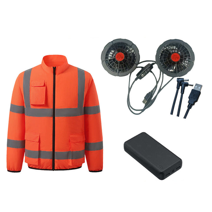 Cooling vest with fans & reflective stripes | Bowlift
