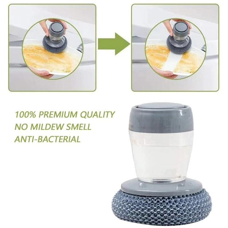 Kitchen soap dispenser with hand brush | Bowlift
