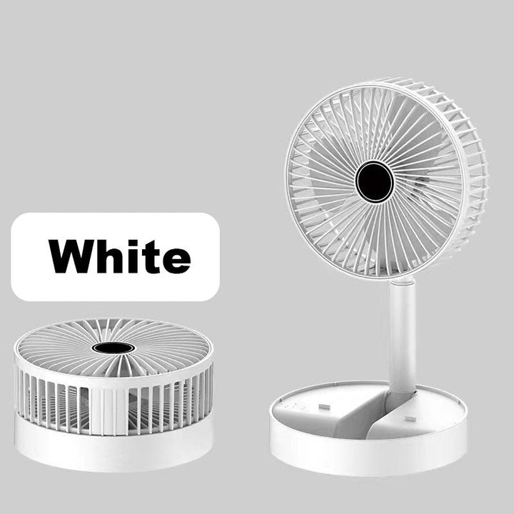 Rechargeable, foldable USB telescope fan – quiet, 180° adjustable, 4 speed levels, portable ✨ | Bowlift
