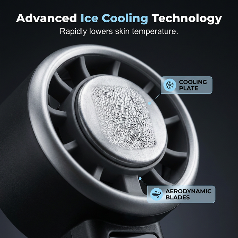 Semiconductor Cooling Handheld Fan | Bowlift