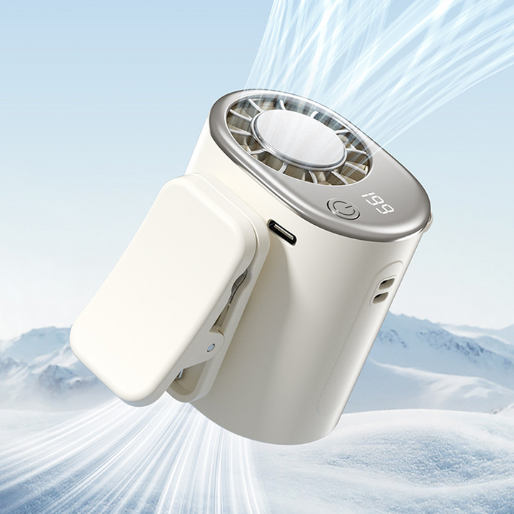 Portable Semiconductor Cooling Fan with Clip | Bowlift