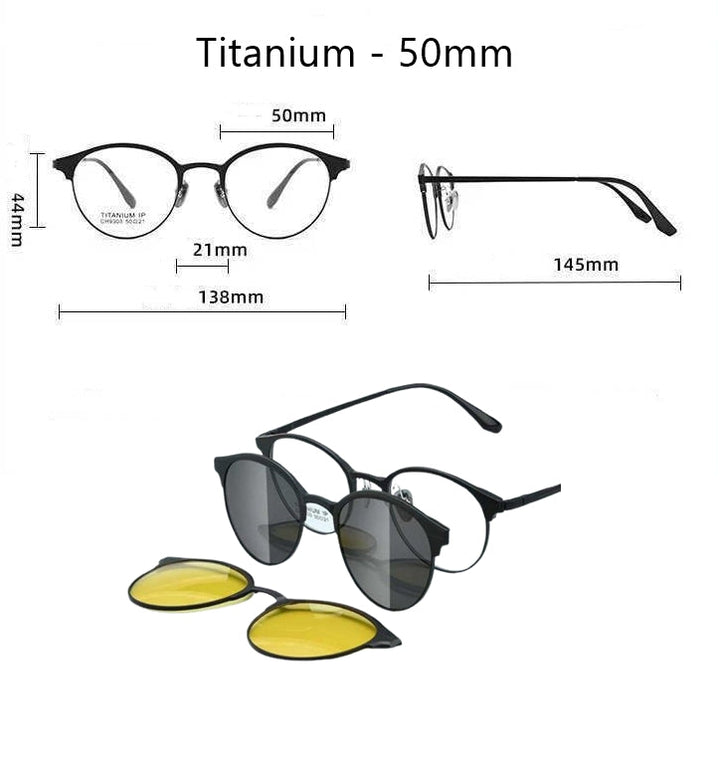 BowLift | Pure Titanium Magnetic Clip-On Glasses