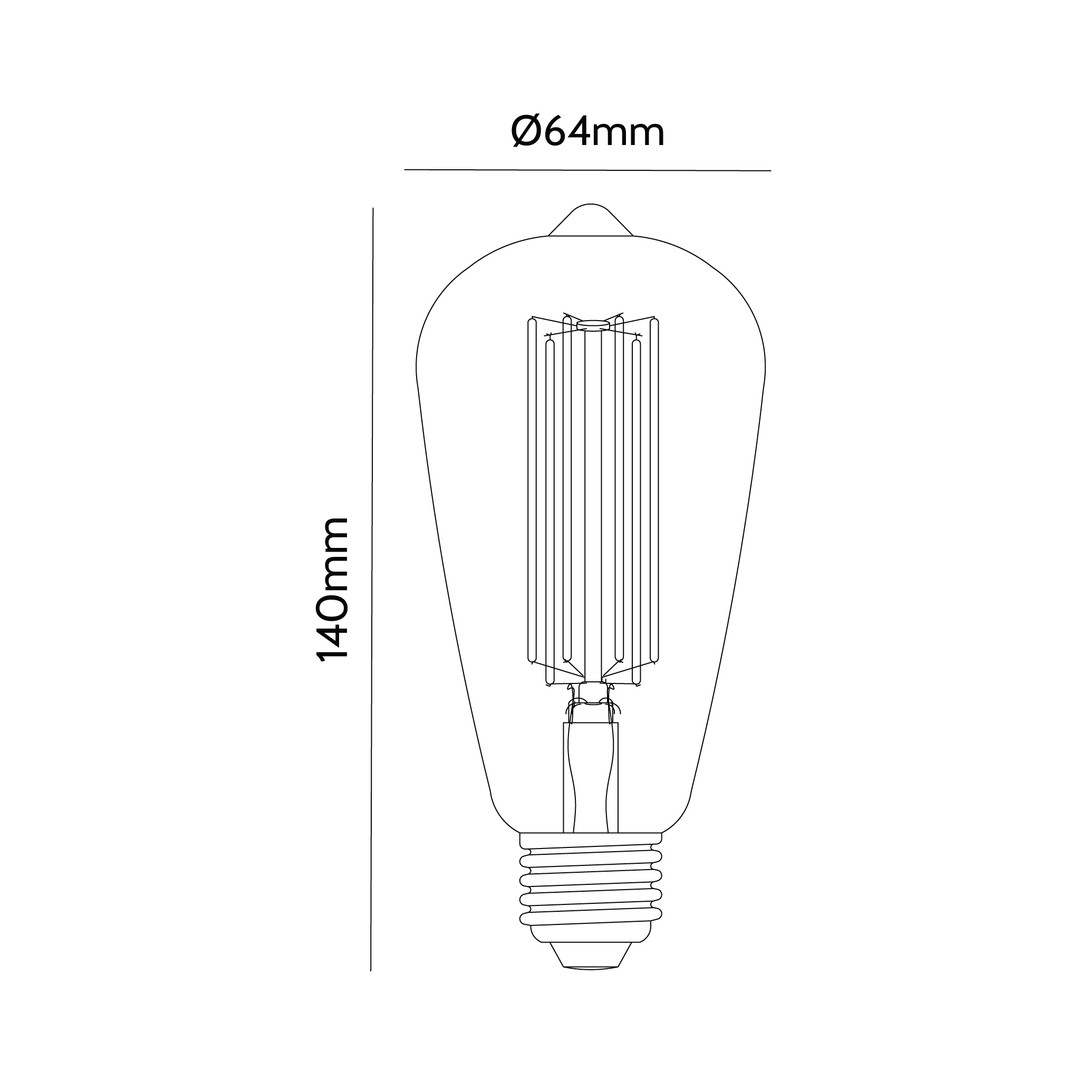 Hyde LED Filament Lamp Unique Design | Bowlift