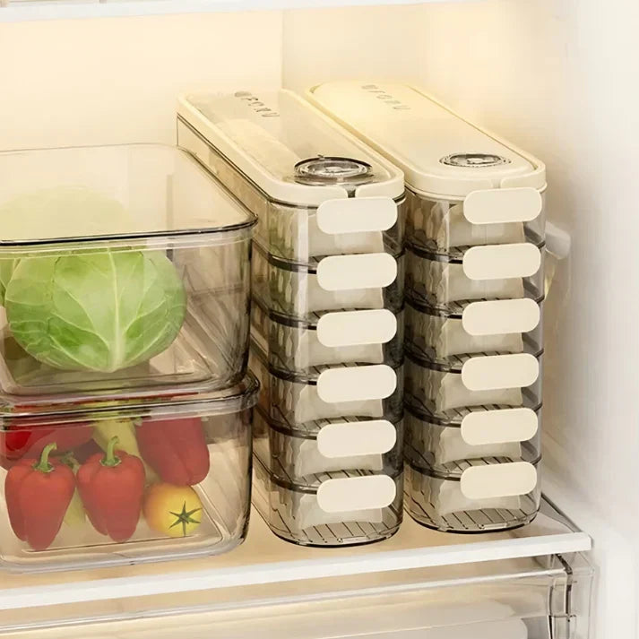 BowLift | Stackable Storage Box with Lid - FridgeStack