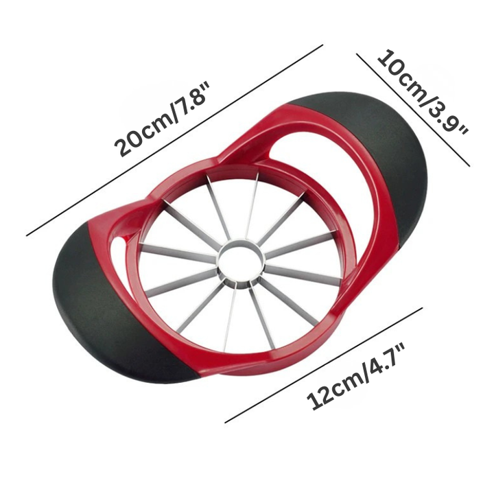Stainless Steel Apple Slicer 8-Blade Extra-Large Corer and Divider | Bowlift