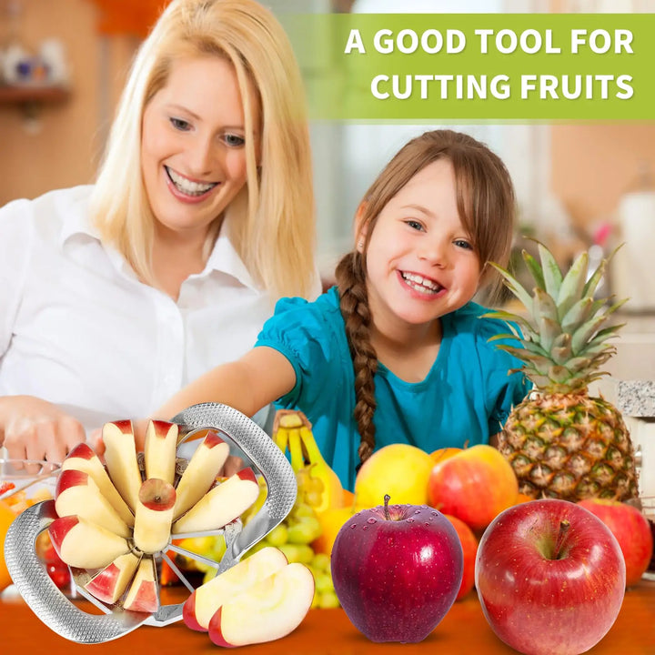 Stainless Steel Apple Slicer Heavy Duty Sharp Fruit Cutter and Divider | Bowlift