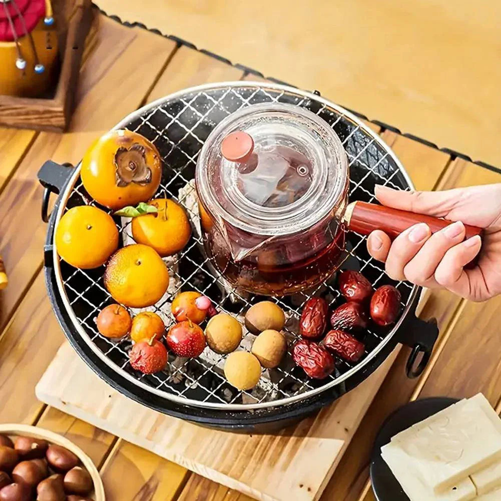 Stainless Steel BBQ Grill Tabletop Cast Iron Charcoal Grill Stove | Bowlift