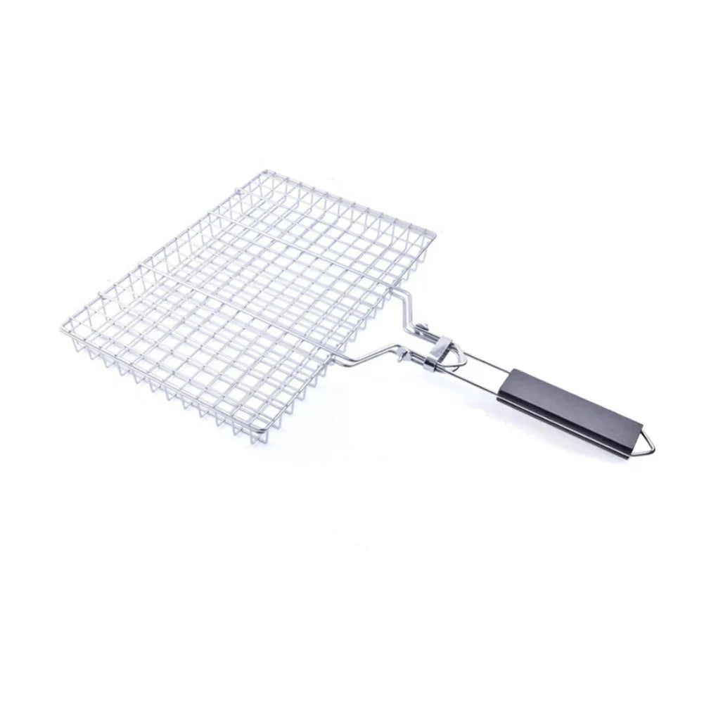 Stainless Steel BBQ Mesh Non Stick Grilling Basket Grill Barbecue Tool | Bowlift