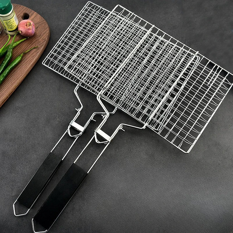 Stainless Steel BBQ Mesh Non Stick Grilling Basket Grill Barbecue Tool | Bowlift
