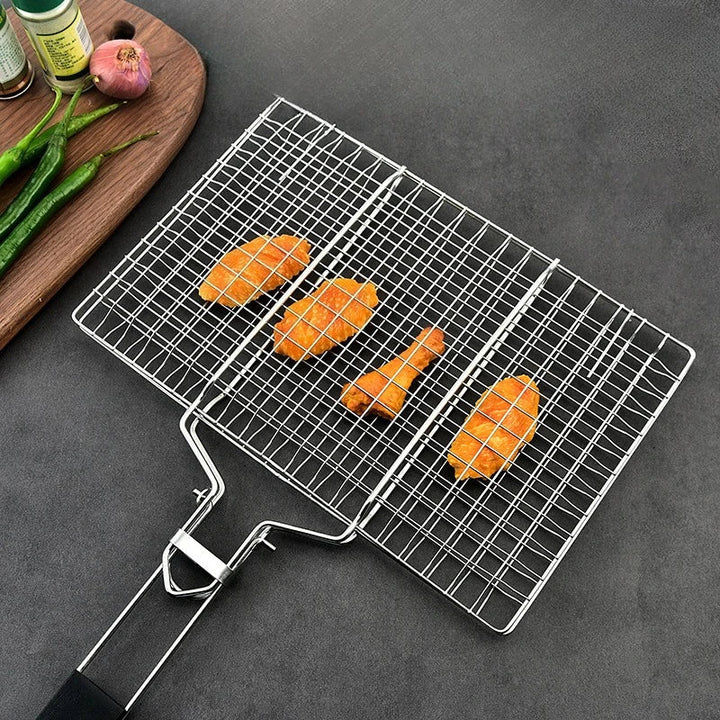 Stainless Steel BBQ Mesh Non Stick Grilling Basket Grill Barbecue Tool | Bowlift