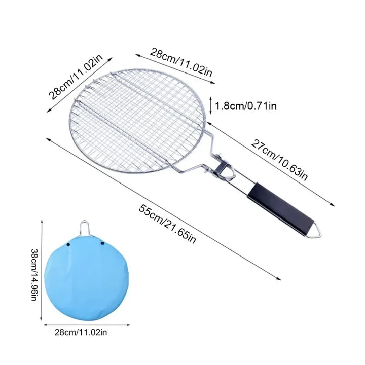 Stainless Steel BBQ Mesh Non Stick Grilling Basket Grill Barbecue Tool | Bowlift