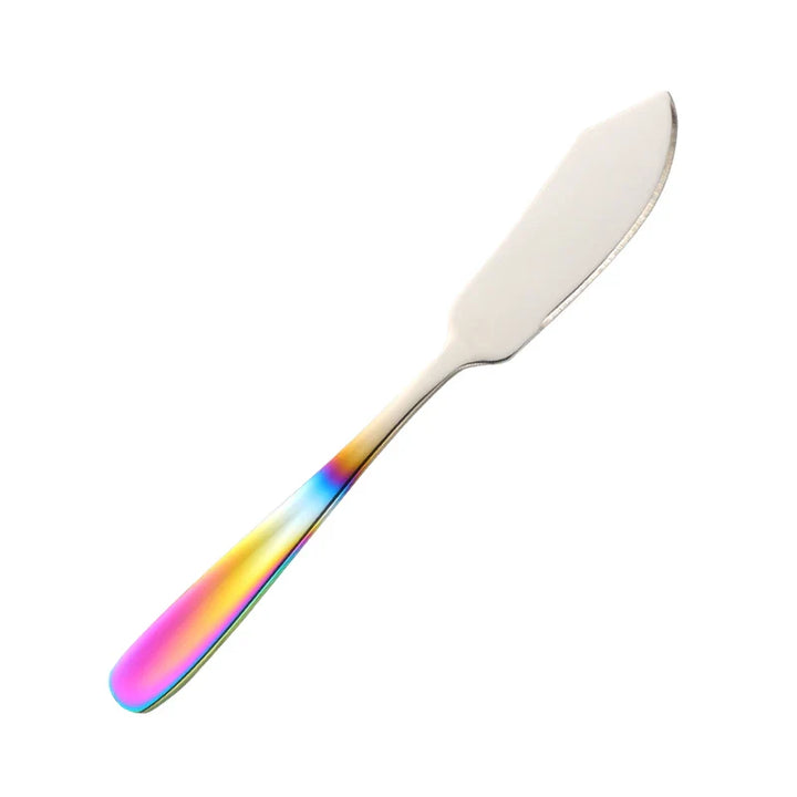 Stainless Steel Butter Knife Colorful Dessert Jam Cream Cheese Spreader | Bowlift