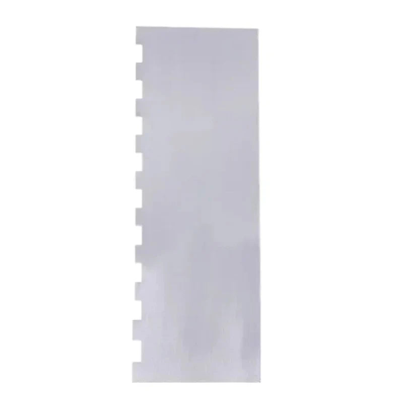 Stainless Steel Cake Scraper Double-Sided Patterned Pastry Decorating | Bowlift