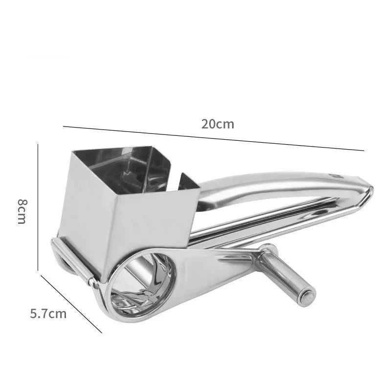 Stainless steel cheese grater with interchangeable blades | Bowlift