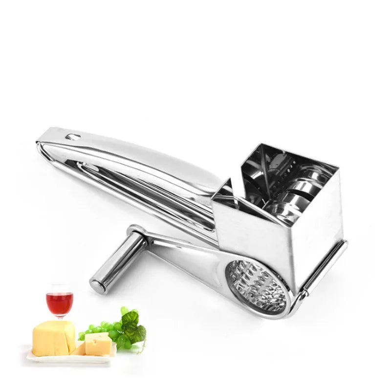 Stainless steel cheese grater with interchangeable blades | Bowlift