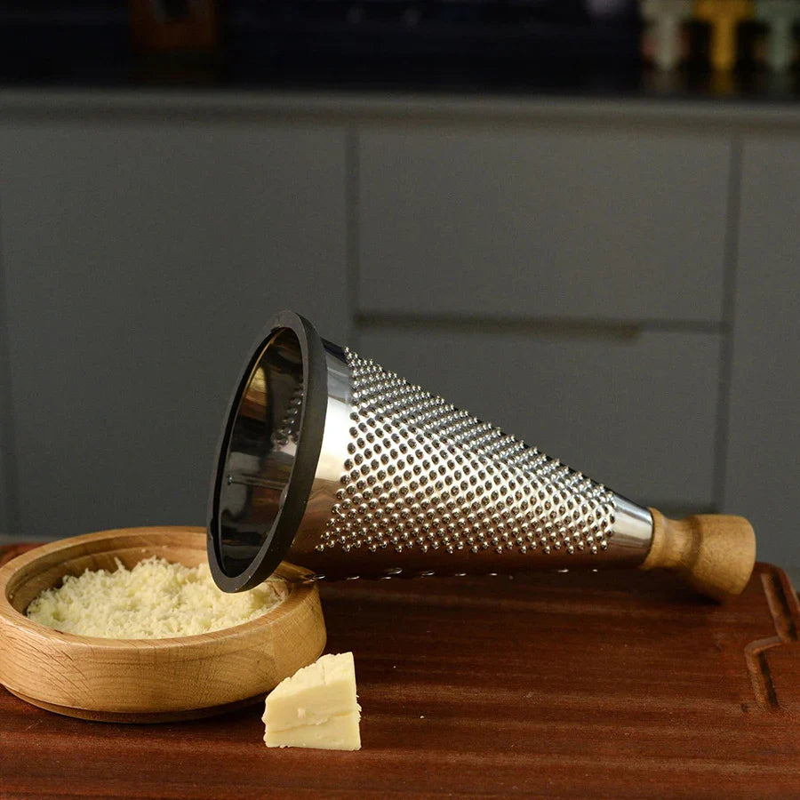 Stainless Steel Cone Cheese Grater Multi Purpose Manual Rotary Grater | Bowlift