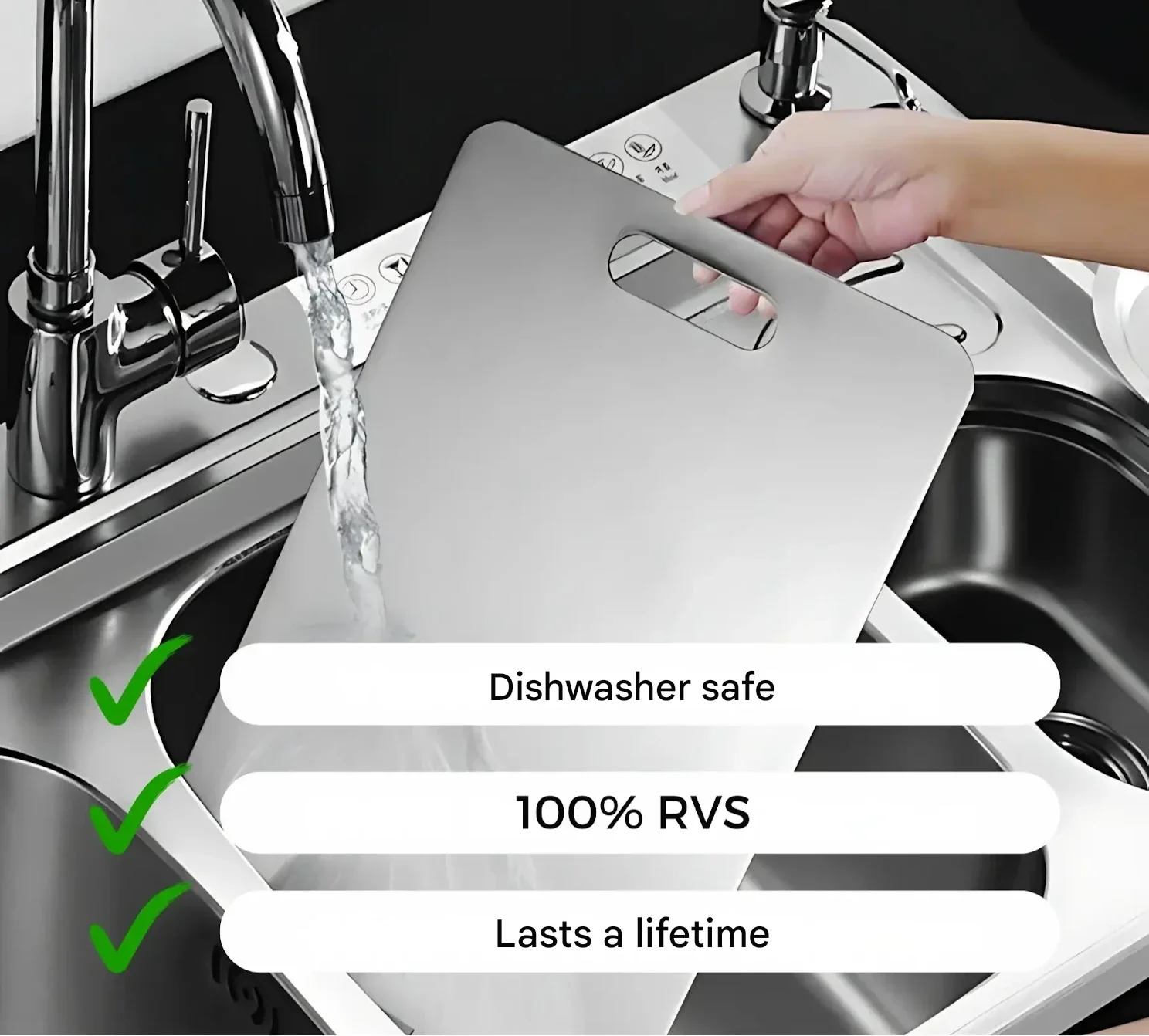 BowLift | Stainless Steel Cutting Board - ChefGuard