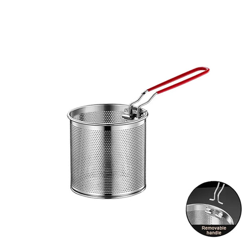Stainless Steel Fryer Basket Mesh Kitchen Fry Basket Strainer Colander | Bowlift
