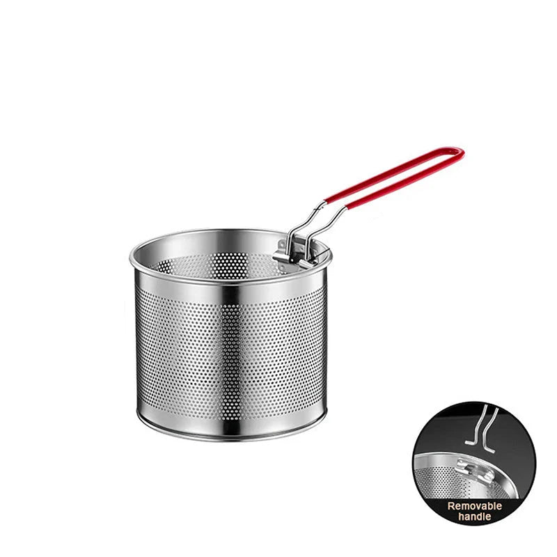 Stainless Steel Fryer Basket Mesh Kitchen Fry Basket Strainer Colander | Bowlift