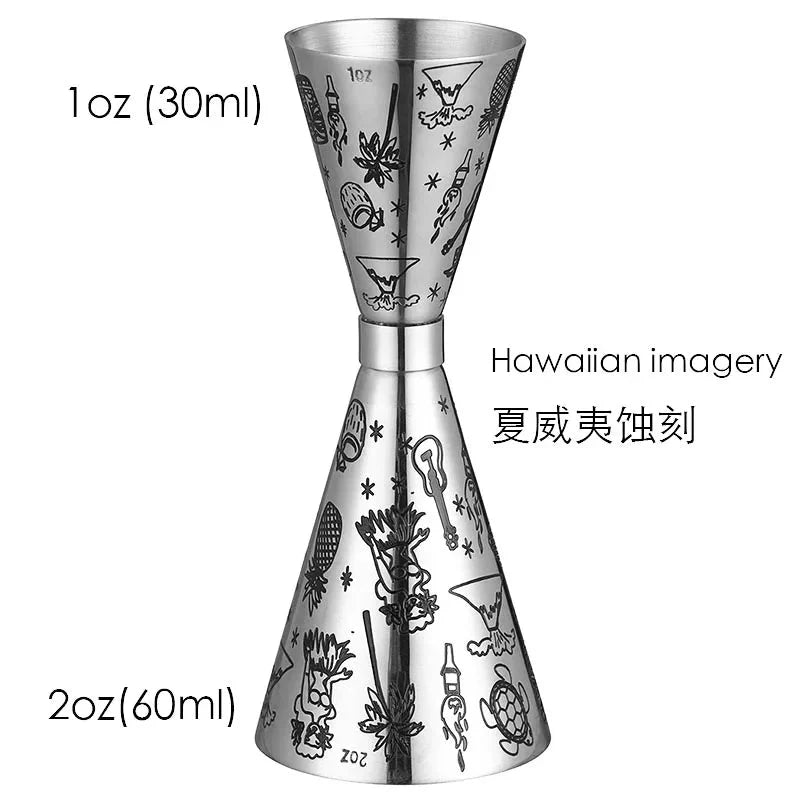 Stainless Steel Jigger Cocktail Jigger Bar Measures Bar Tools Bar Accessories | Bowlift