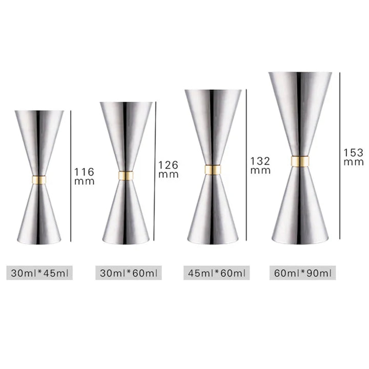 Stainless Steel Jigger Cocktail Jigger Bar Measures Bar Tools Bar Accessories | Bowlift