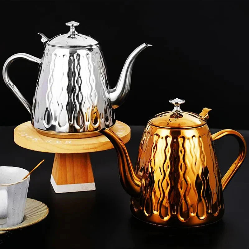 Stainless Steel Kettle with Filter Teapot Tea Kitchen Accessories | Bowlift