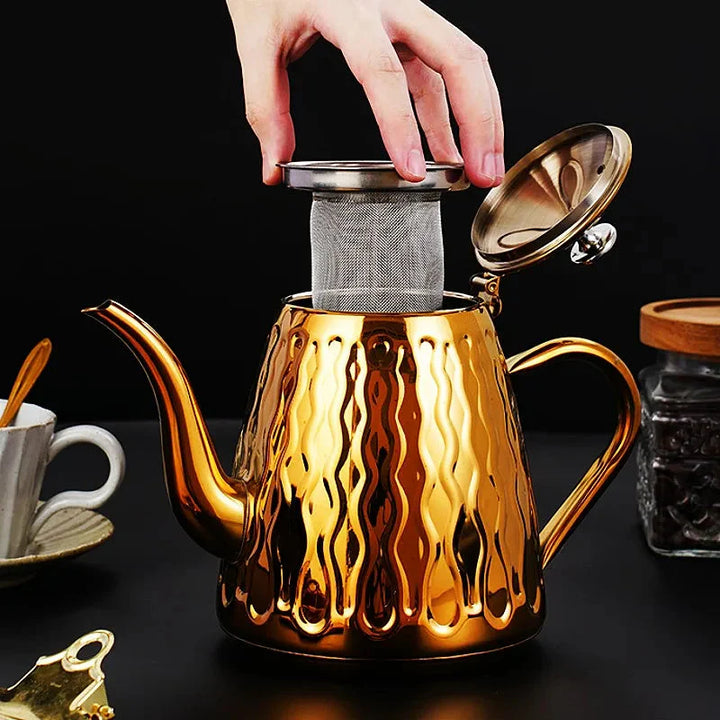 Stainless Steel Kettle with Filter Teapot Tea Kitchen Accessories | Bowlift