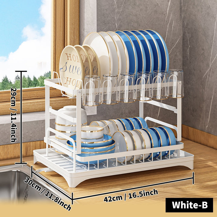 BowLift | Stainless Steel Kitchen Dish Rack - Livano