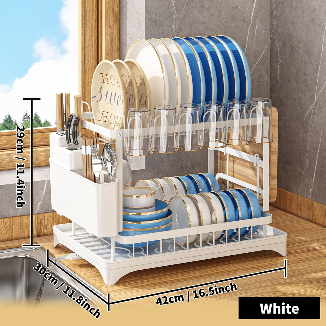 BowLift | Stainless Steel Kitchen Dish Rack - Livano