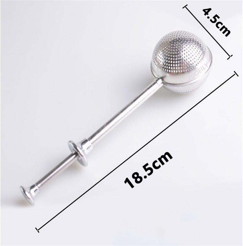 BowLift | Stainless Steel Long-Handle Tea Filter