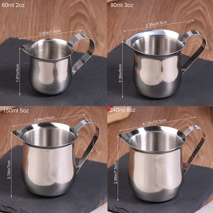 Stainless Steel Milk Frothing Pitcher Coffee Latte Art Measuring Cup | Bowlift