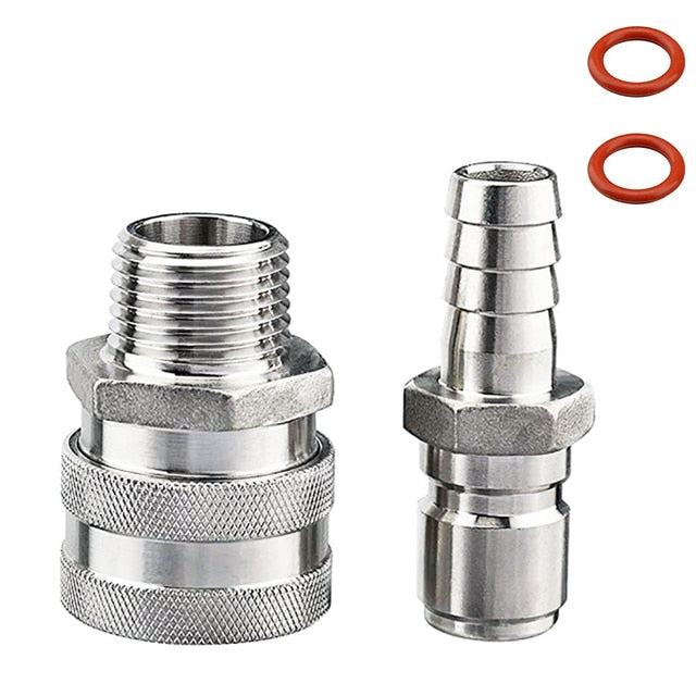 Stainless Steel Moonshine Fitting Connectors 1/2 Beer Set | Bowlift