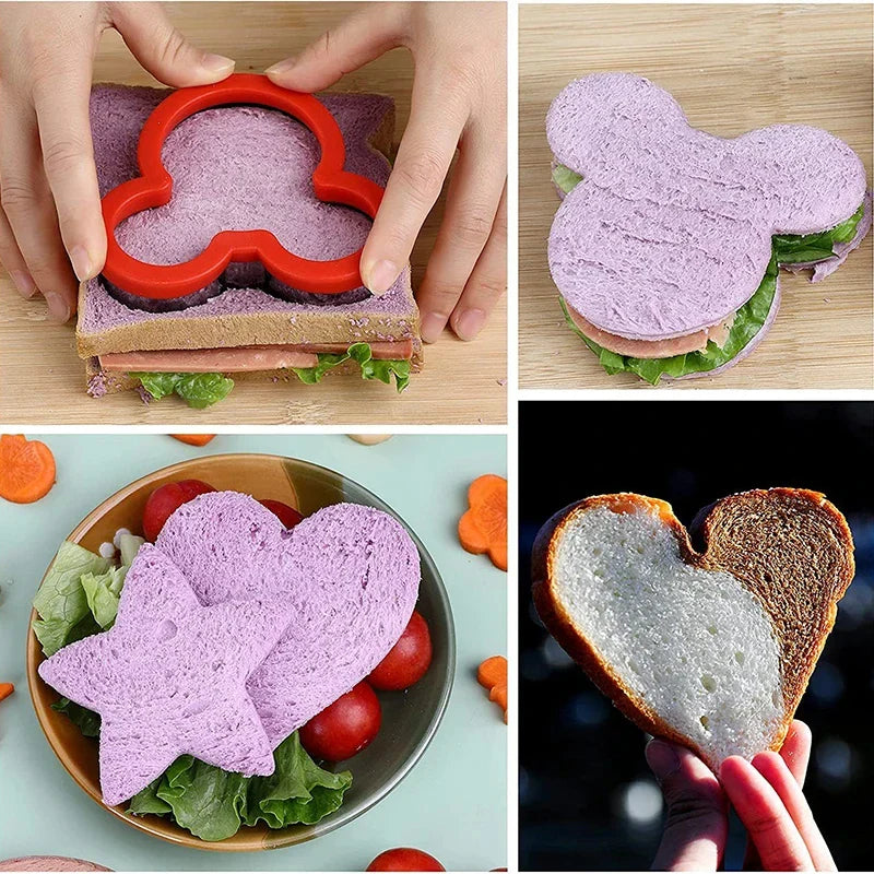 Stainless Steel Sandwich Cutters Cookie Shape Embosser Food Mold Maker | Bowlift