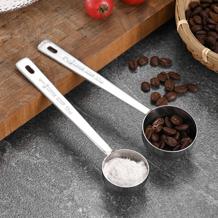 Stainless Steel Scoop Measuring Milk Coffee Bean Long Handle Spoon | Bowlift