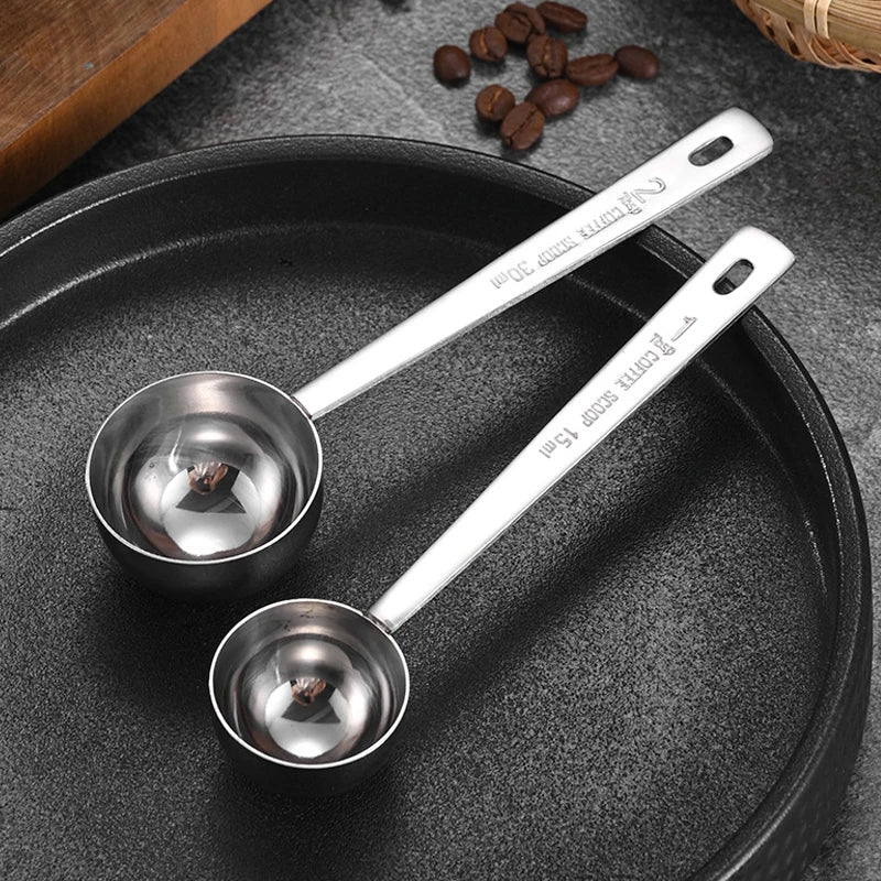 Stainless Steel Scoop Measuring Milk Coffee Bean Long Handle Spoon | Bowlift