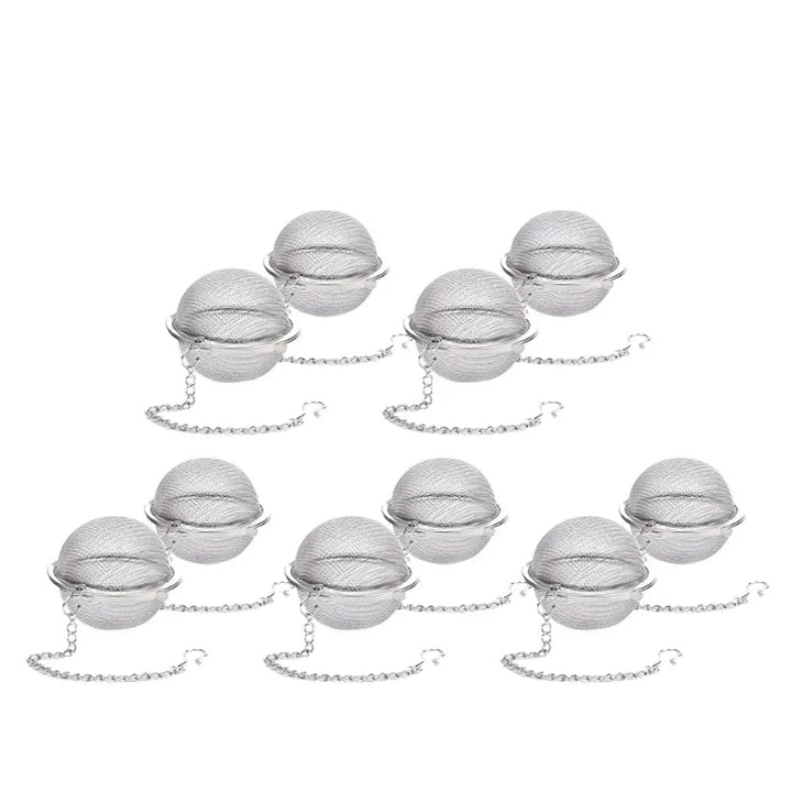 Stainless Steel Tea Ball Infuser Mesh Loose Tea Strainer with Chain | Bowlift