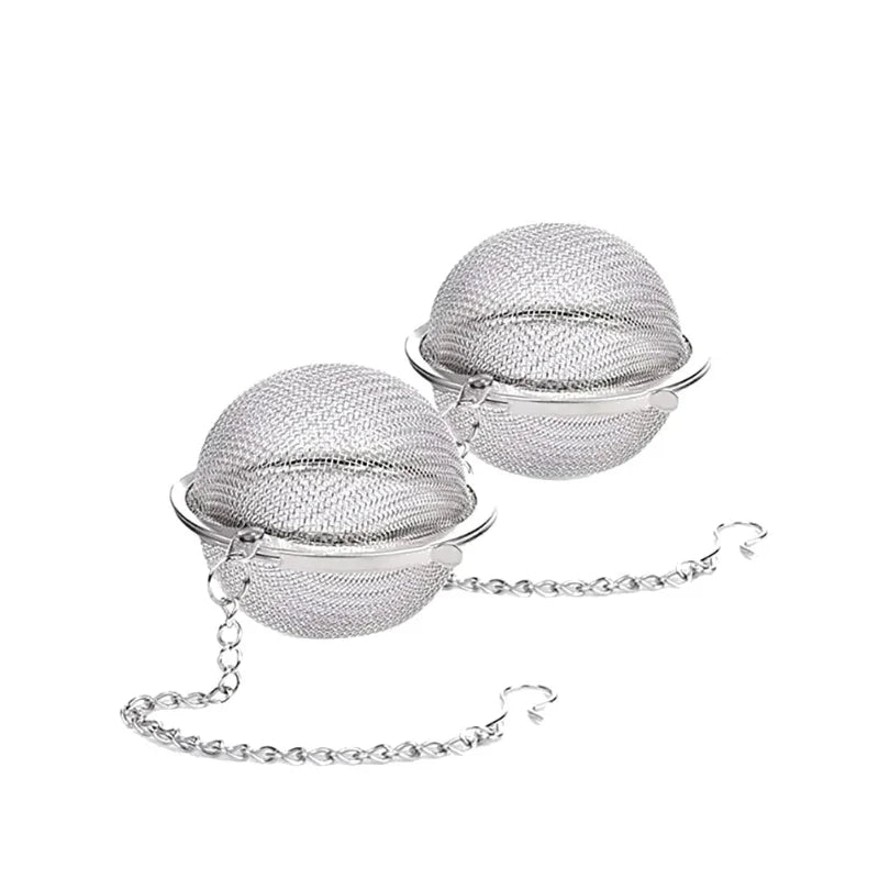 Stainless Steel Tea Ball Infuser Mesh Loose Tea Strainer with Chain | Bowlift